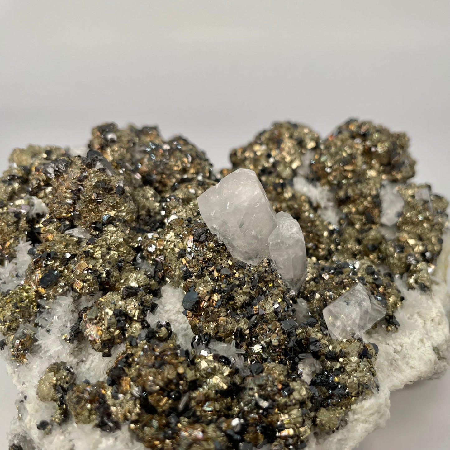 Calcite Sphalerite Pyrite Quartz