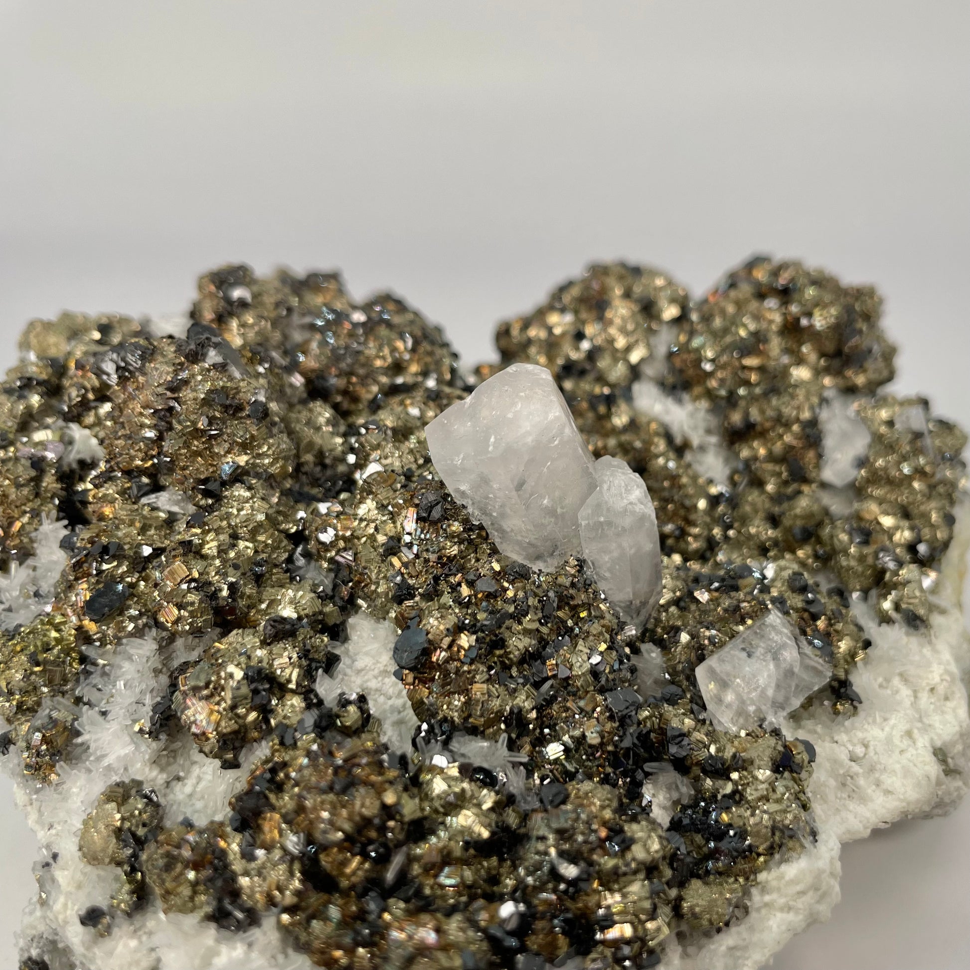 Calcite Sphalerite Pyrite Quartz