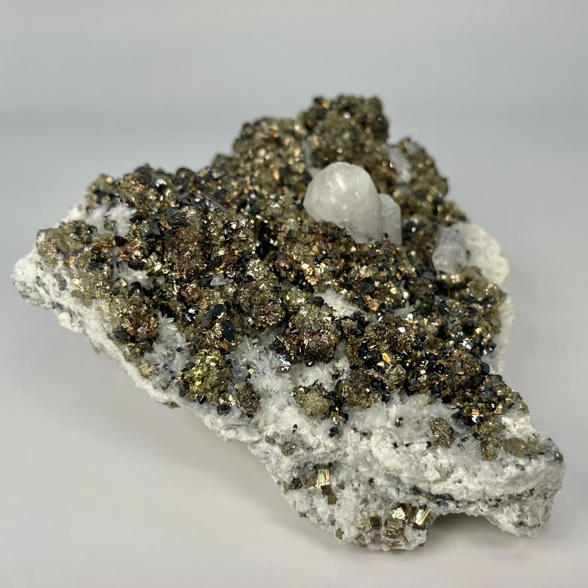 Calcite Sphalerite Pyrite Quartz
