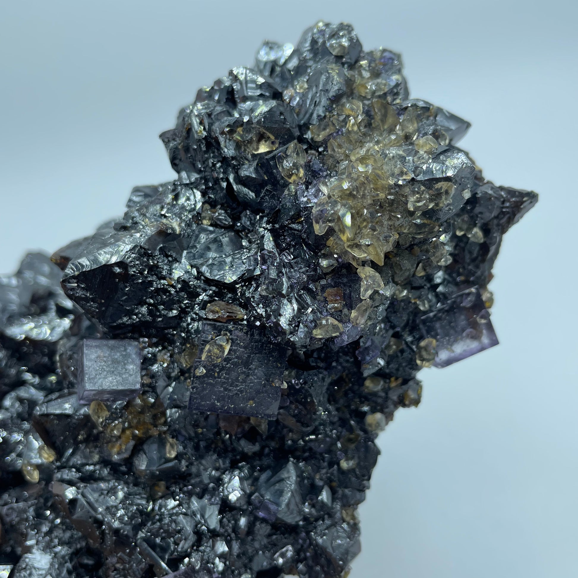 Sphalerite and Fluorite-Purple