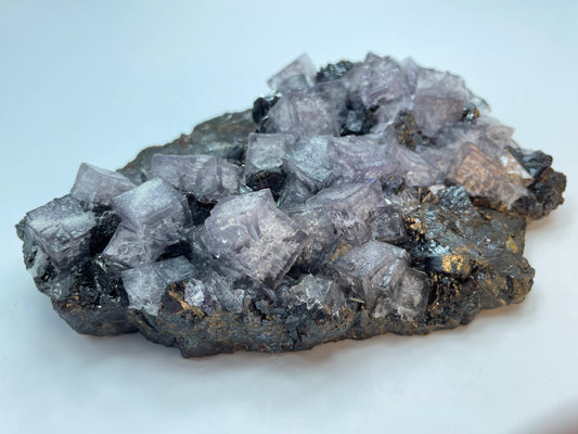 Fluorite on Sphalerite