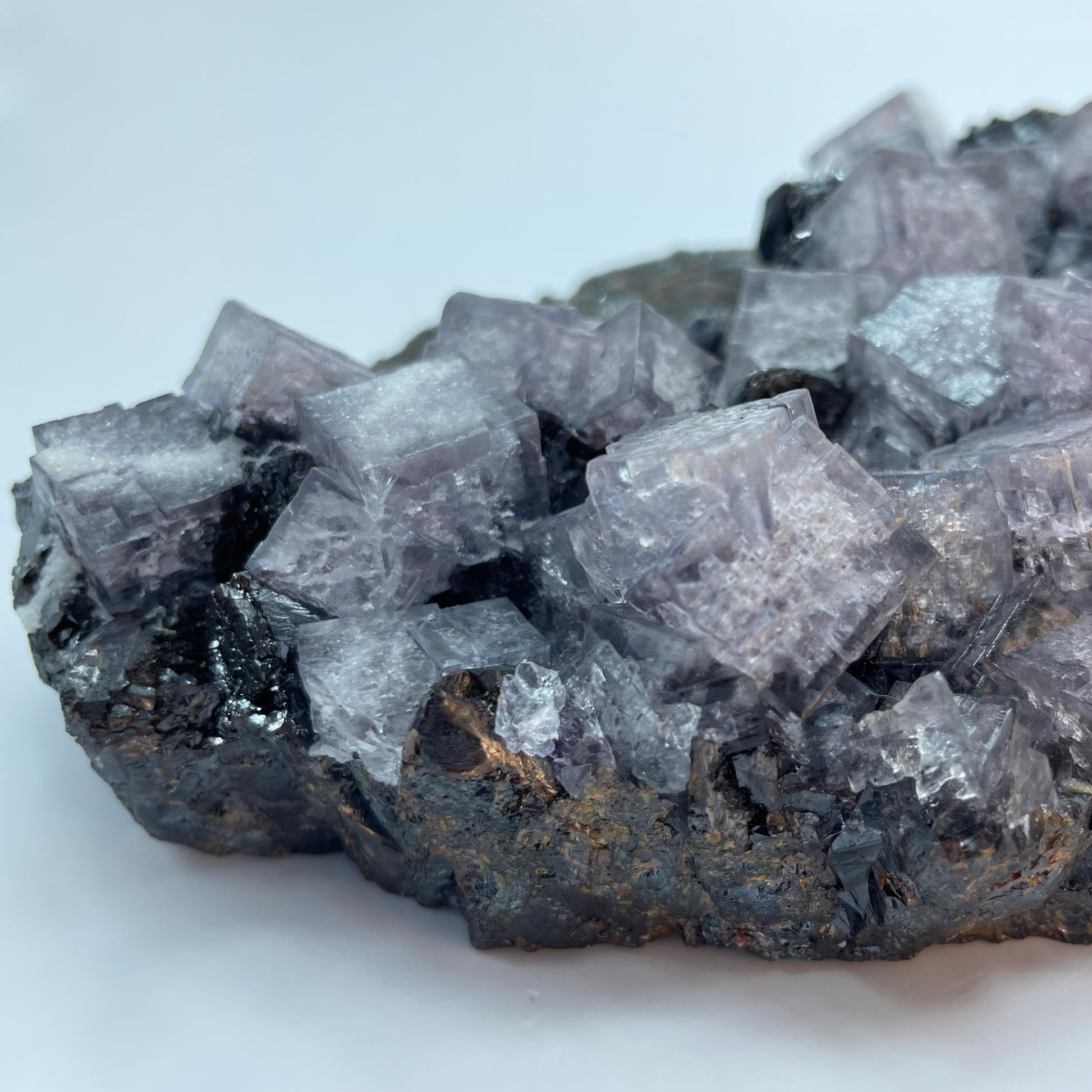 Fluorite on Sphalerite