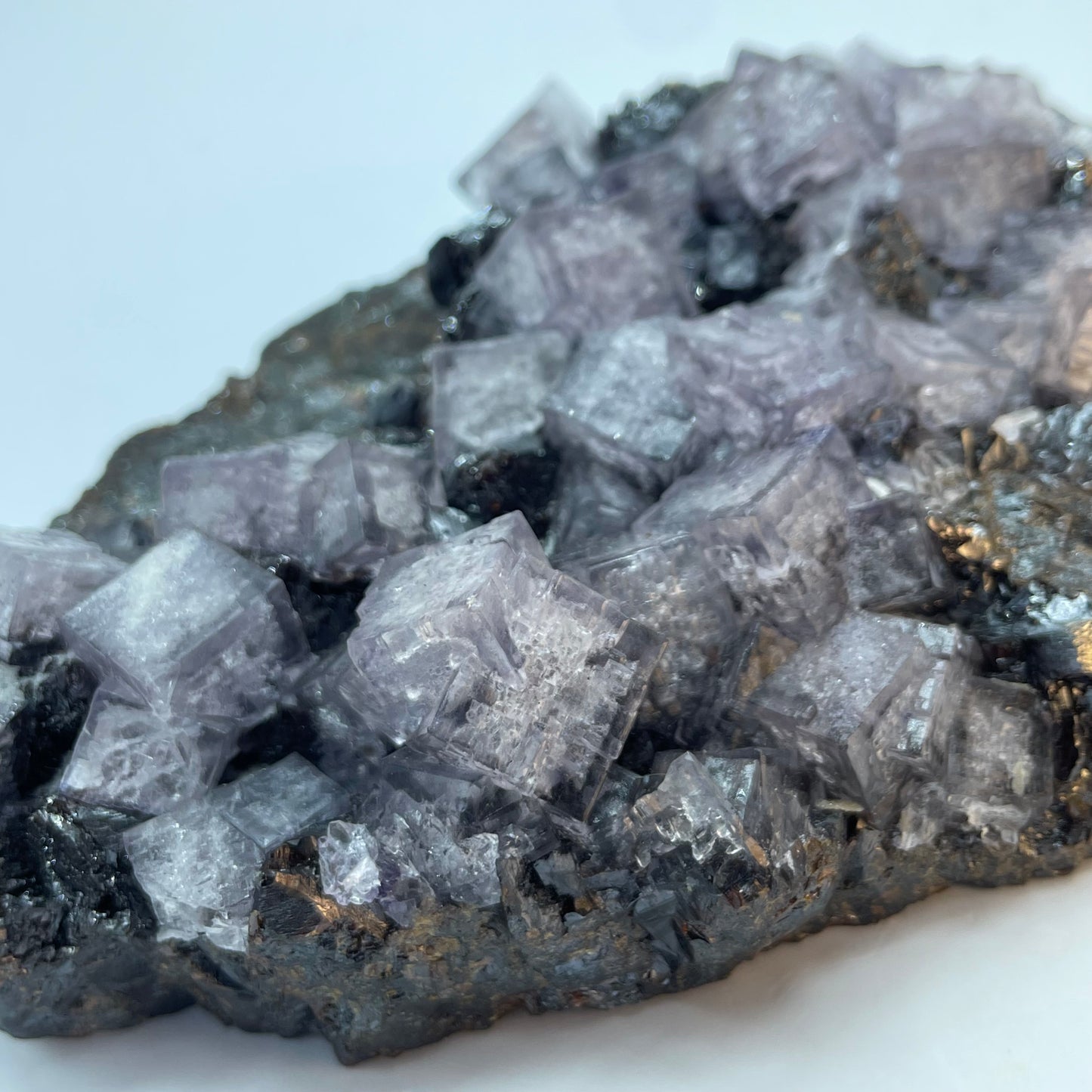 Fluorite on Sphalerite