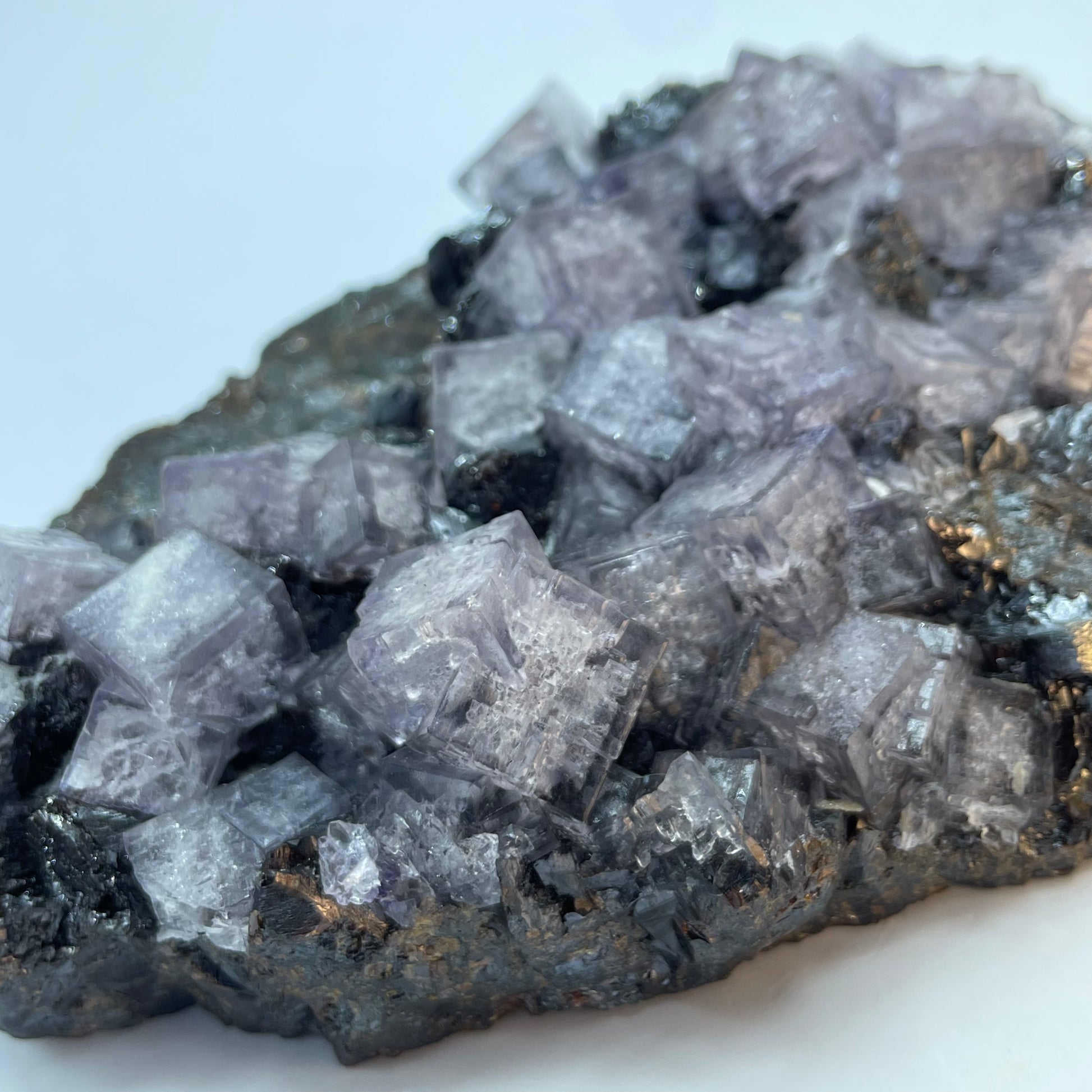 Fluorite on Sphalerite