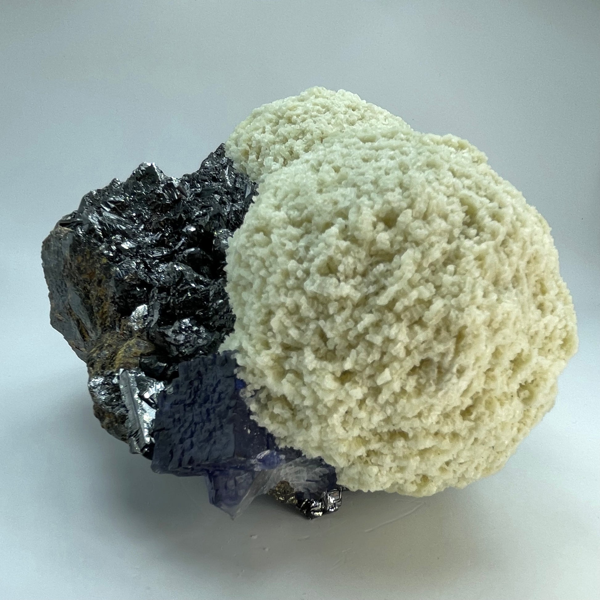 Barite Sphalerite and Purple Fluorite Elmwood Mine Tennessee