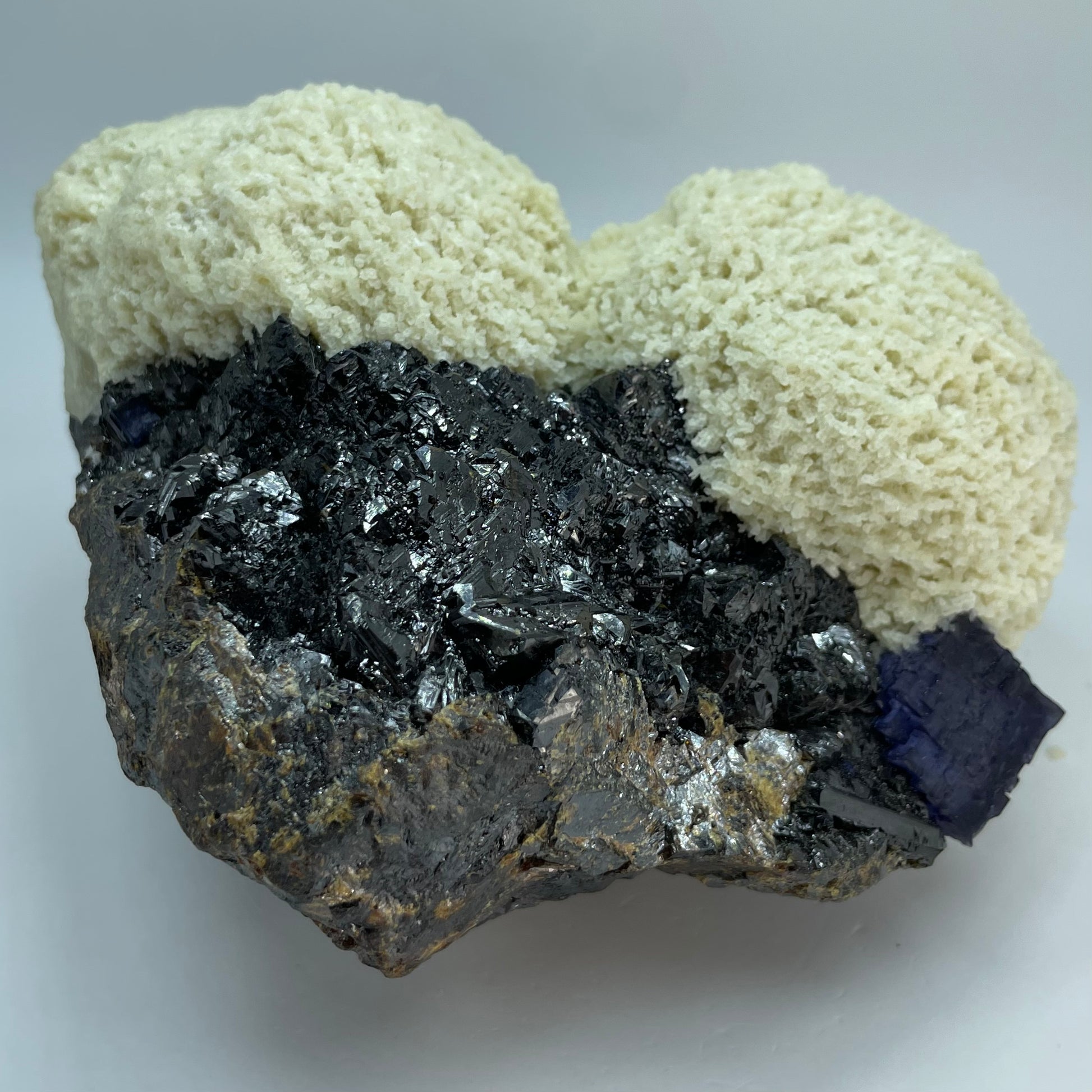 Barite Sphalerite and Purple Fluorite Elmwood Mine Tennessee