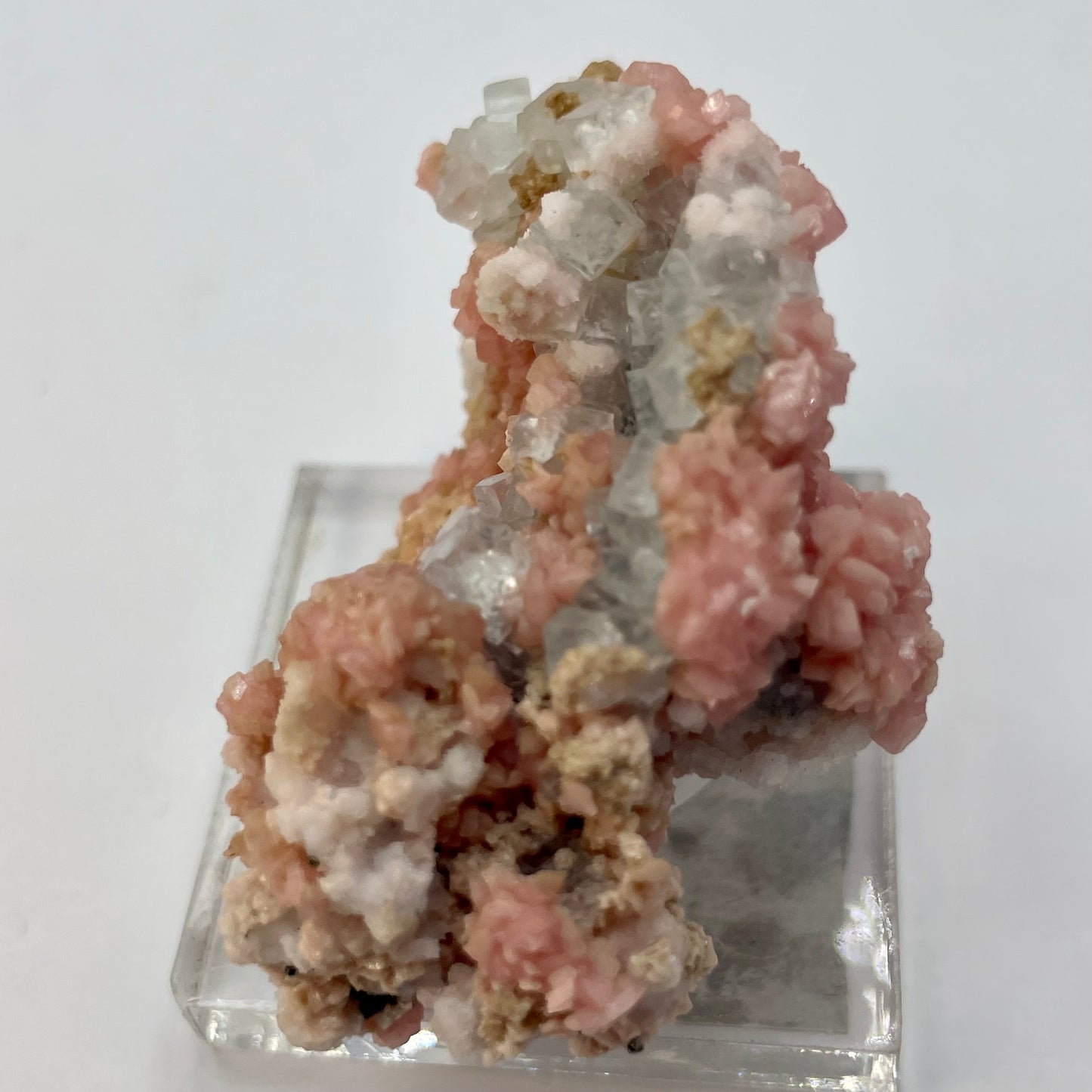 Rhodochrosite with Fluorite