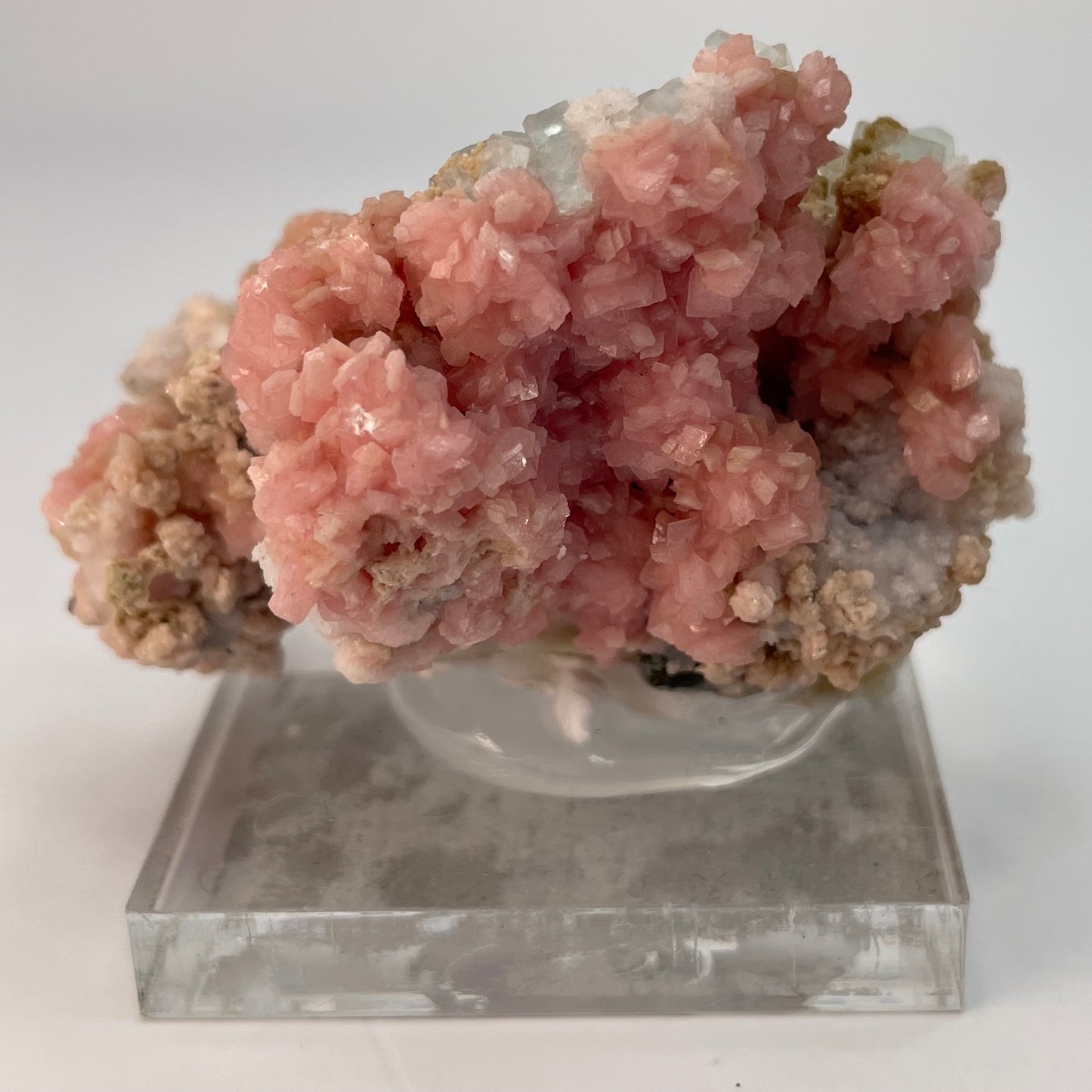 Rhodochrosite with Fluorite