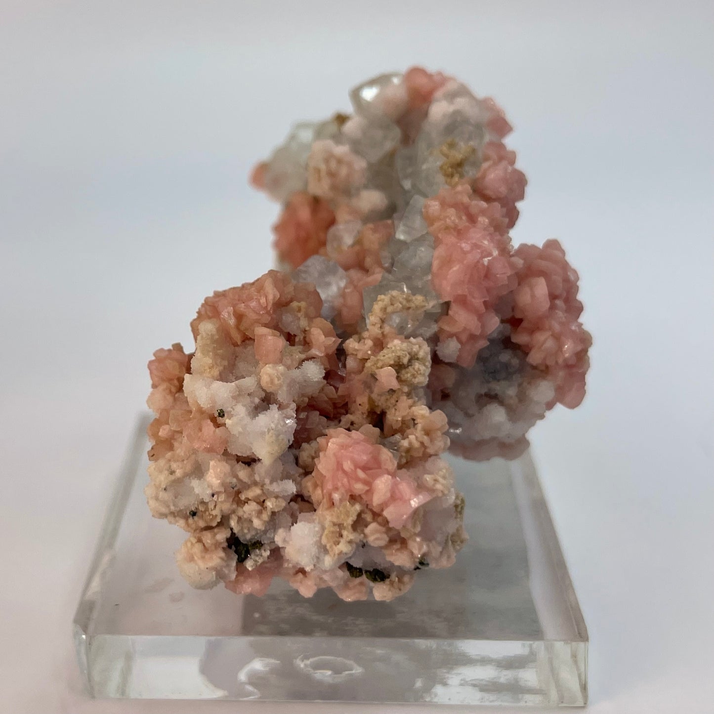 Rhodochrosite with Fluorite