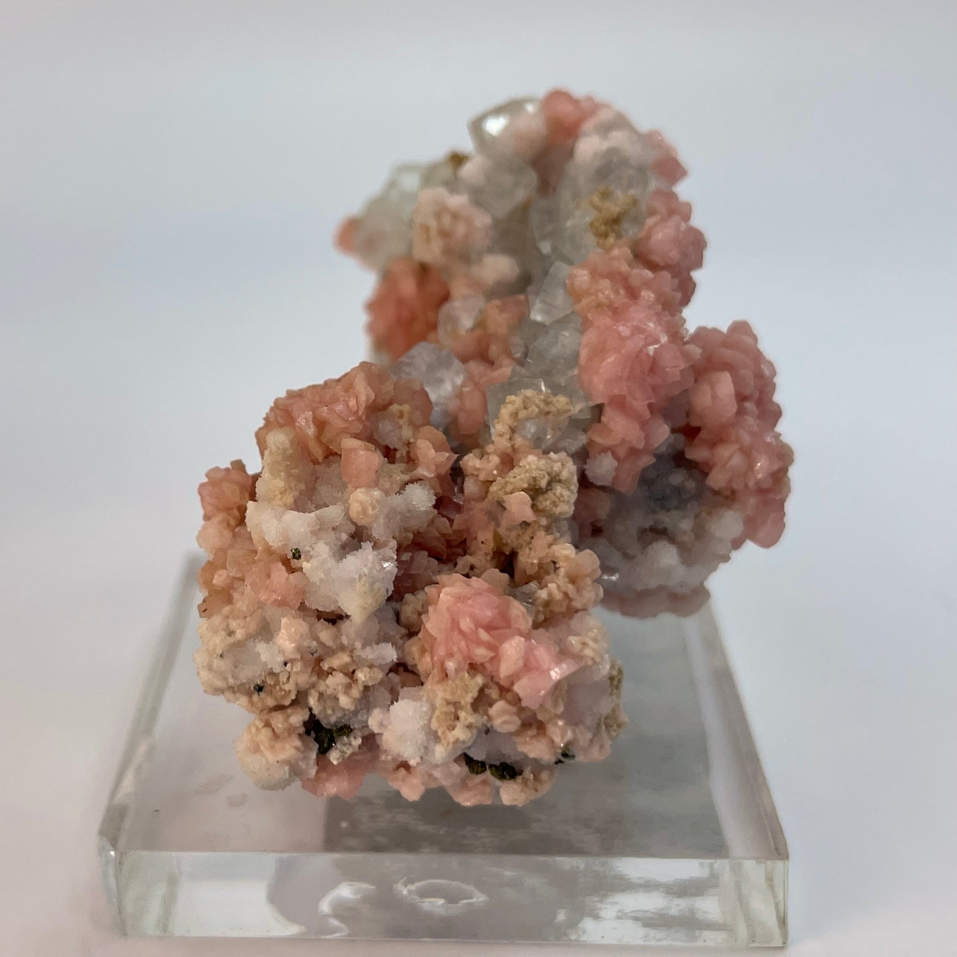 Rhodochrosite with Fluorite