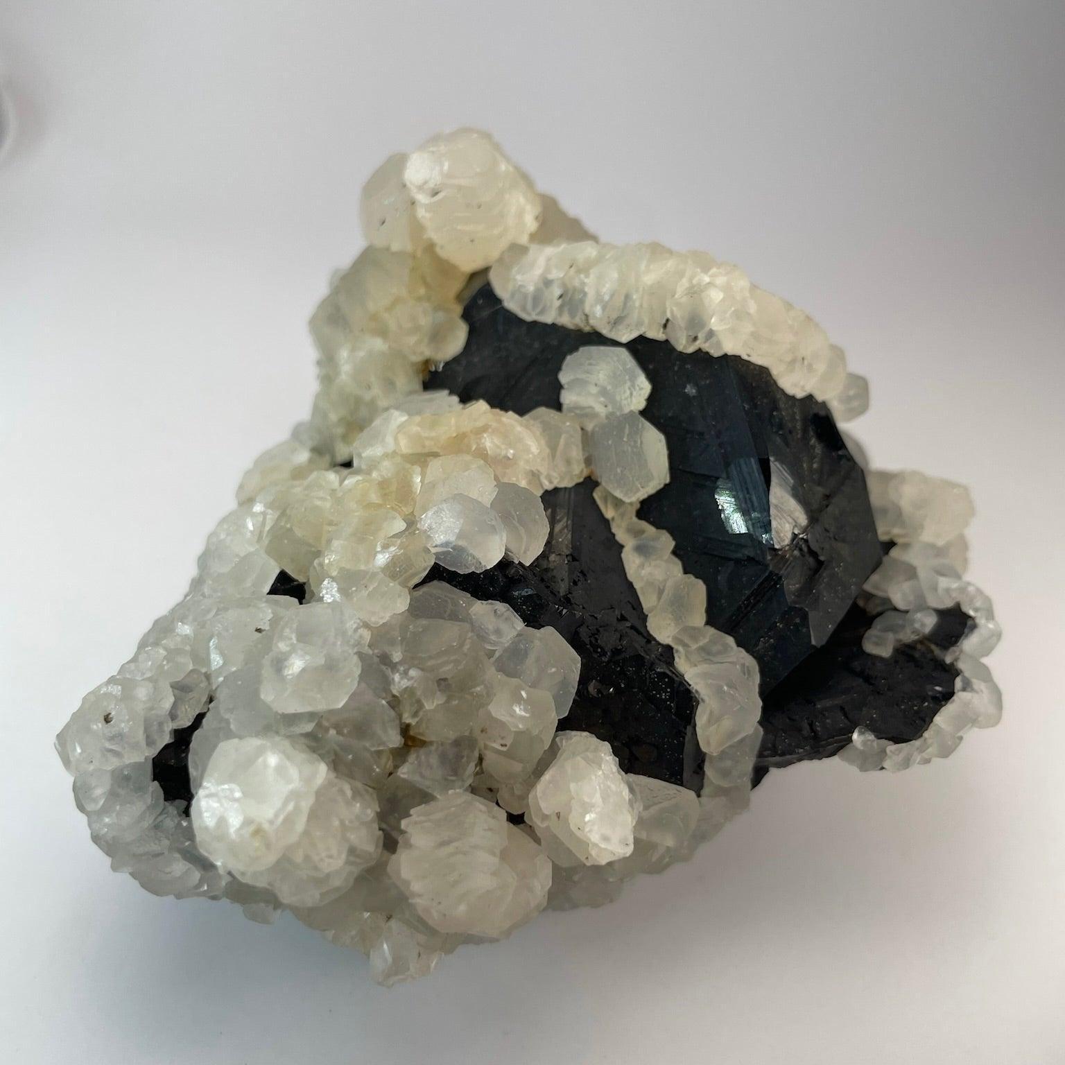 Calcite on Sphalerite