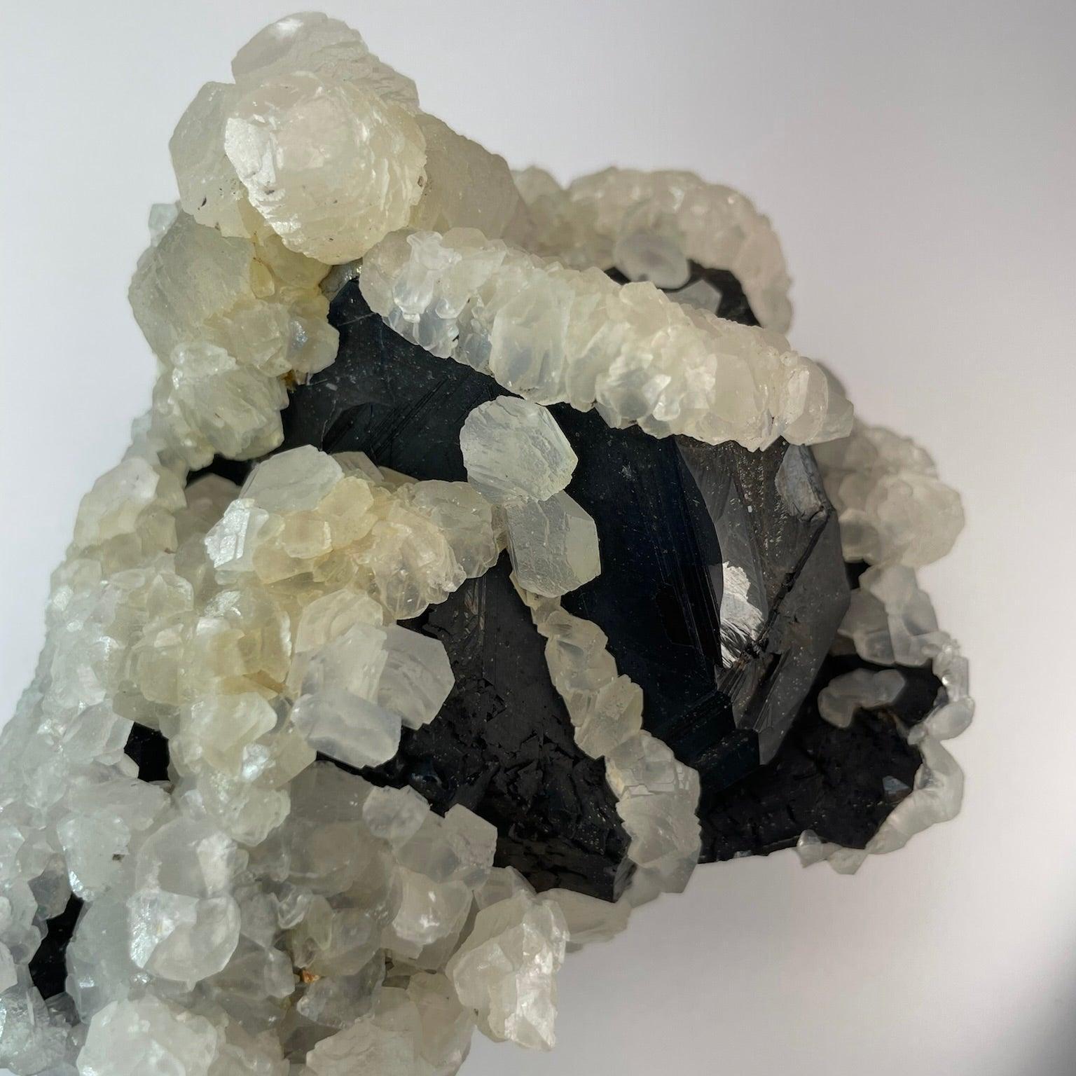 Calcite on Sphalerite