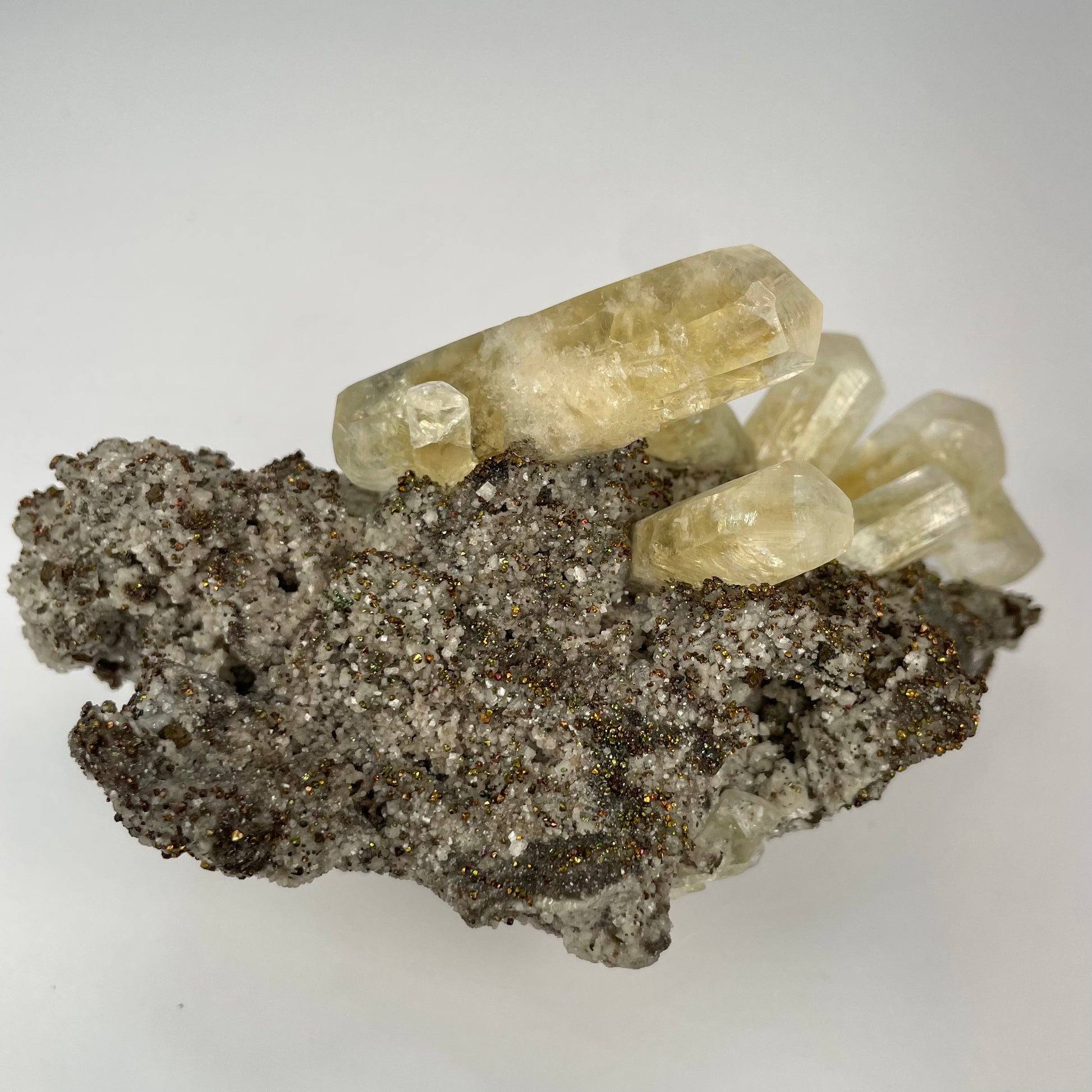 Calcite pyrite marcasite  dolostone