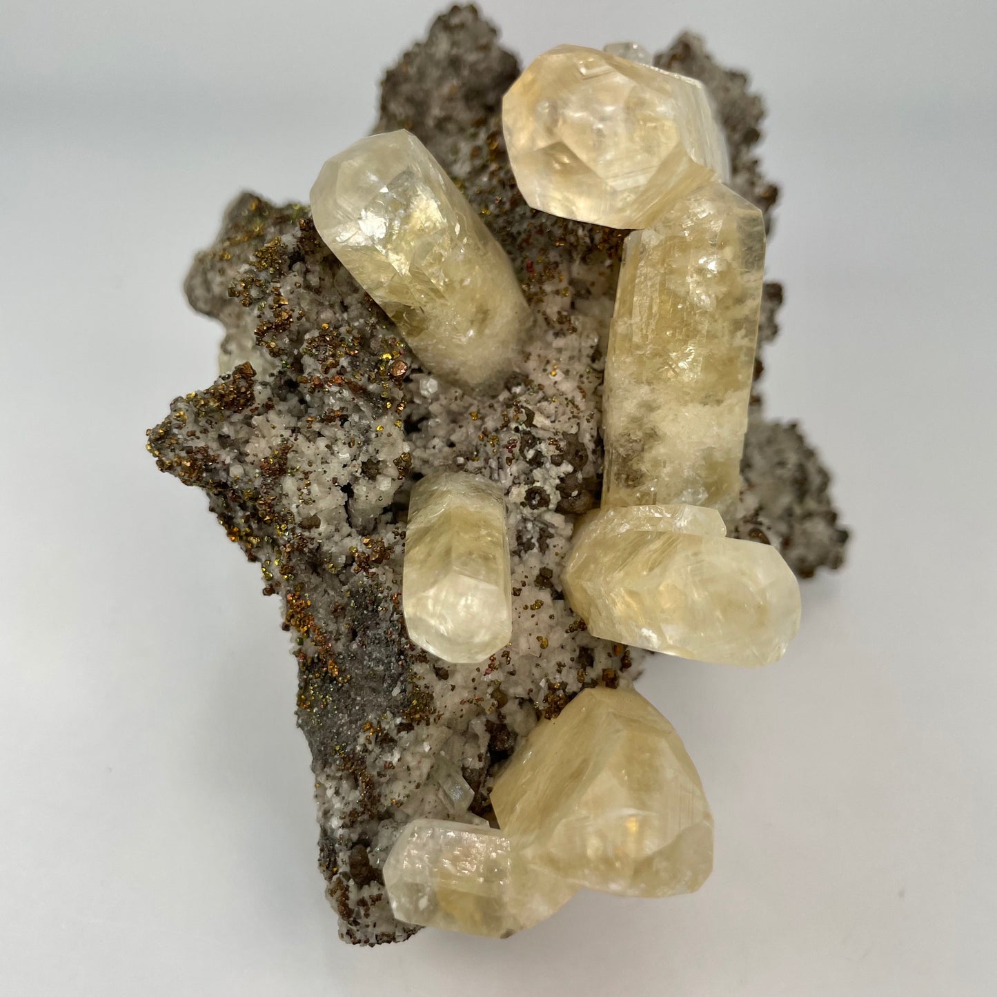 Calcite pyrite marcasite  dolostone