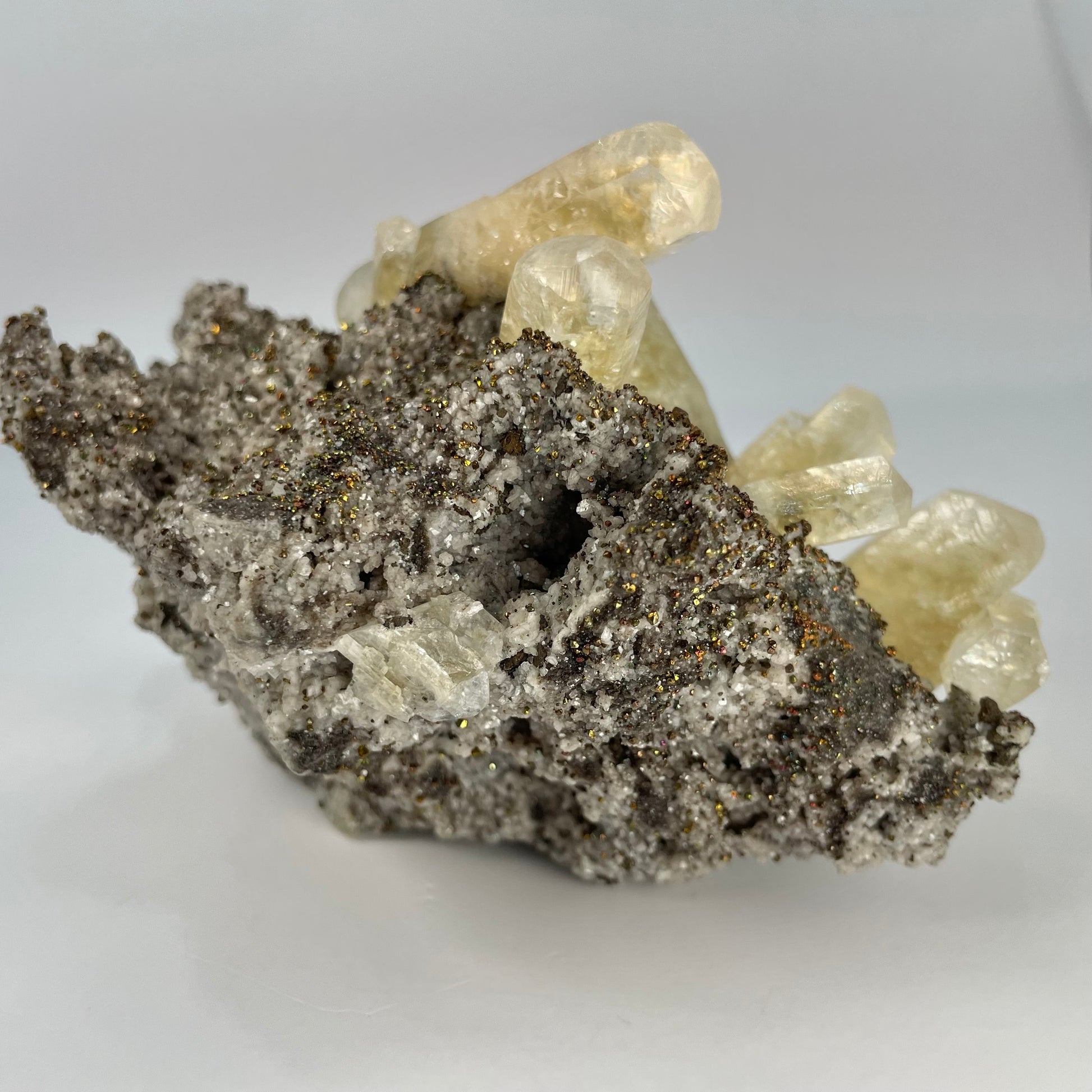Calcite pyrite marcasite  dolostone