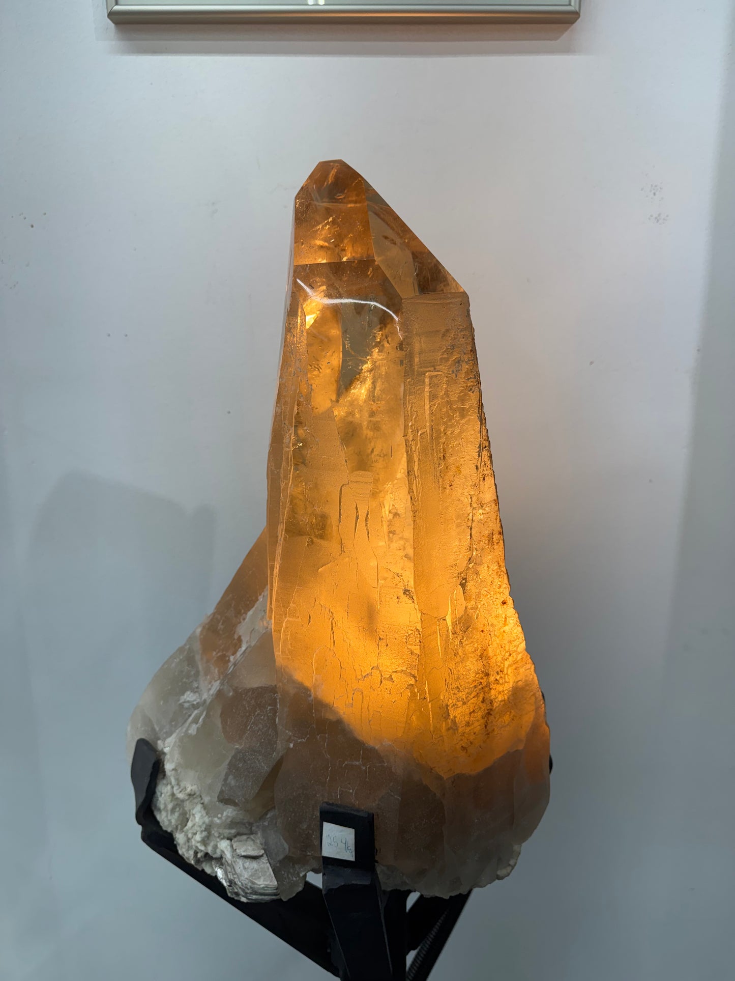 Natural Citrine on Custom Stand