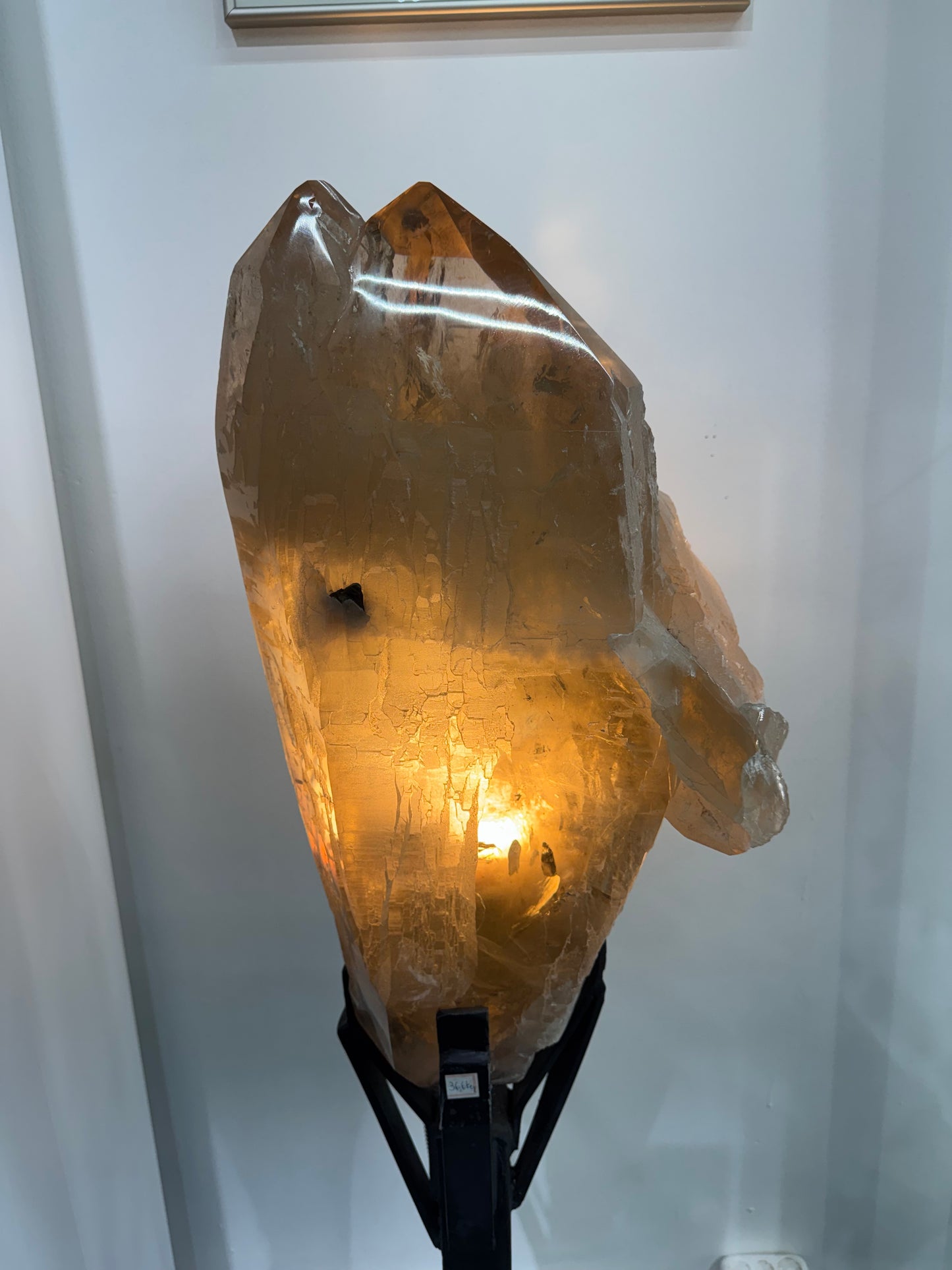 Natural Citrine on Custom Stand