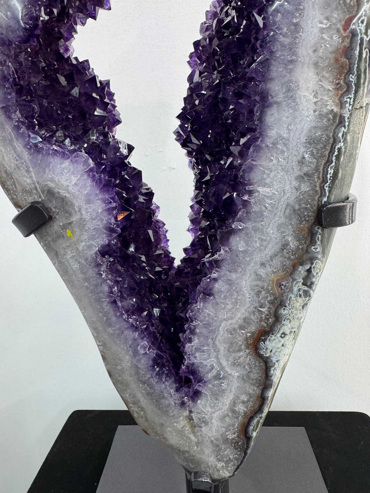 Amethyst Sculpture on Rotating Stand