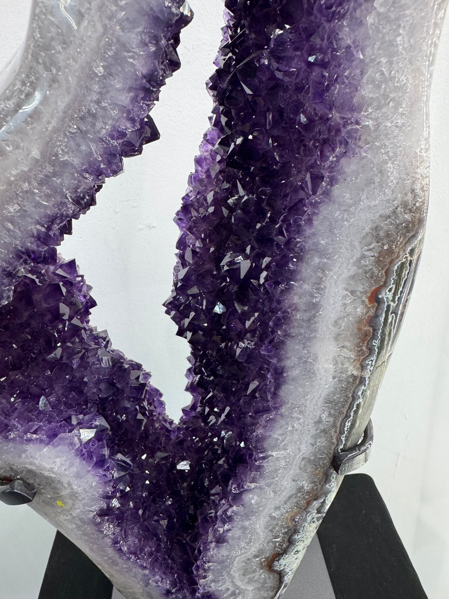 Amethyst Sculpture on Rotating Stand