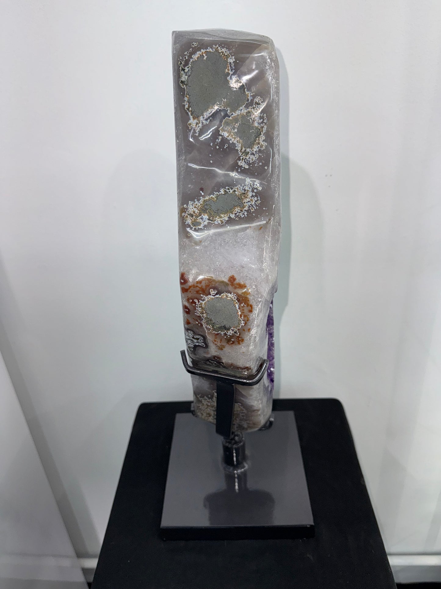 Amethyst Sculpture on Rotating Stand