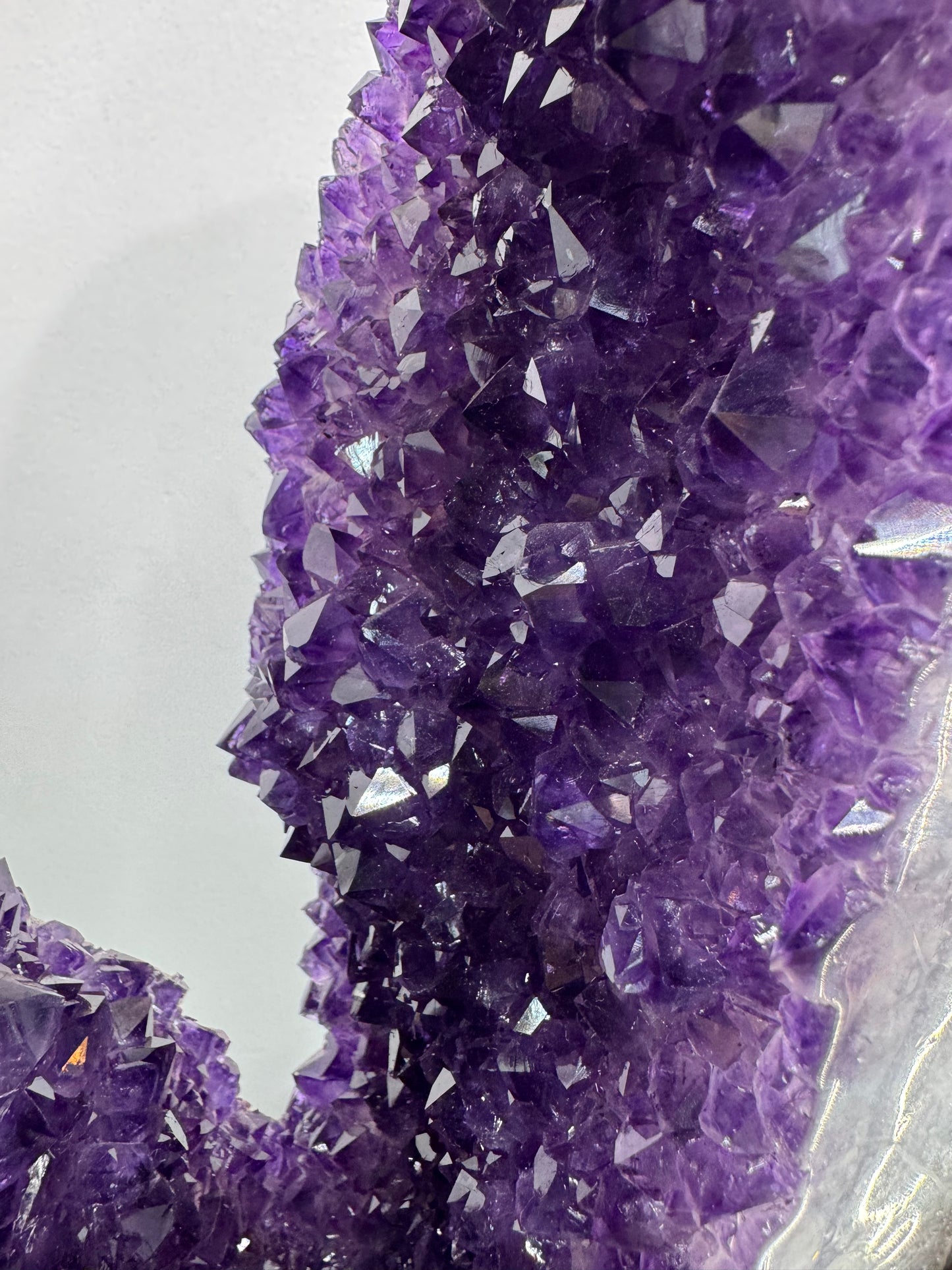 Amethyst Sculpture on Rotating Stand
