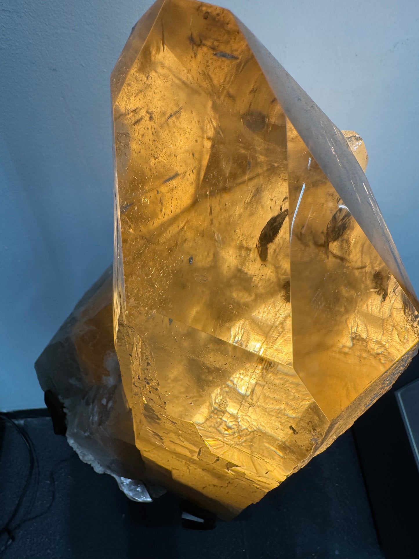 Natural Citrine on Custom Stand