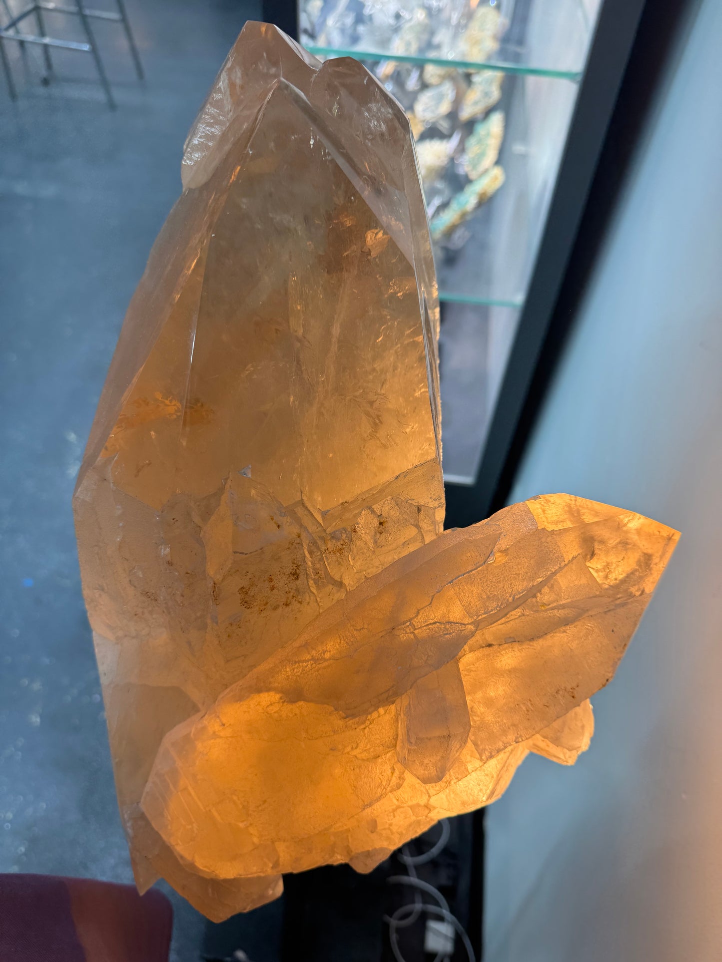 Natural Citrine on Custom Stand