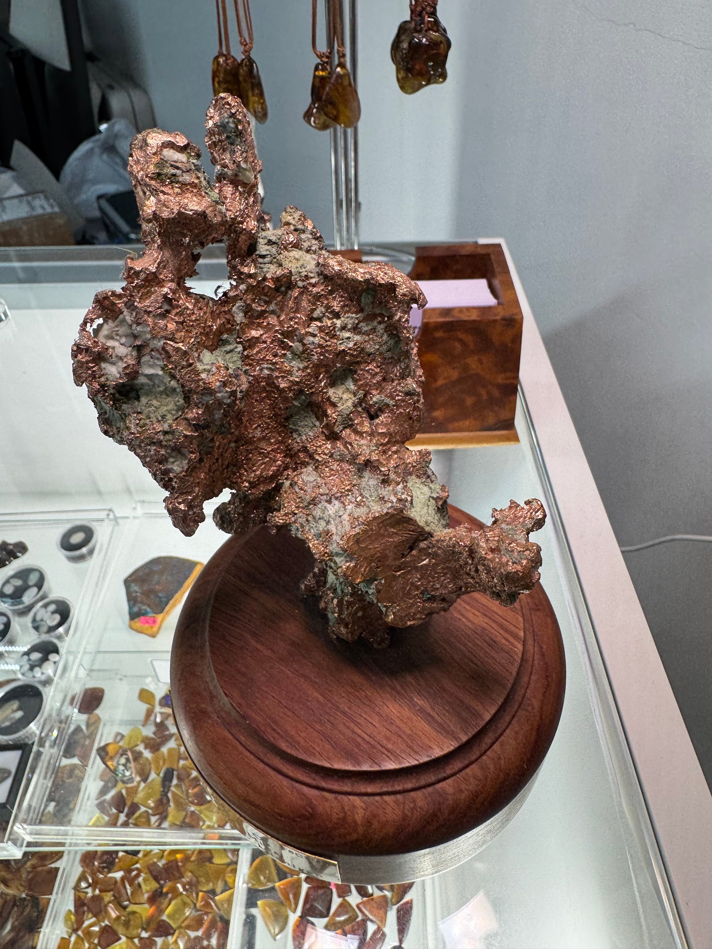 Native Copper on Rotating Stand, Michigan