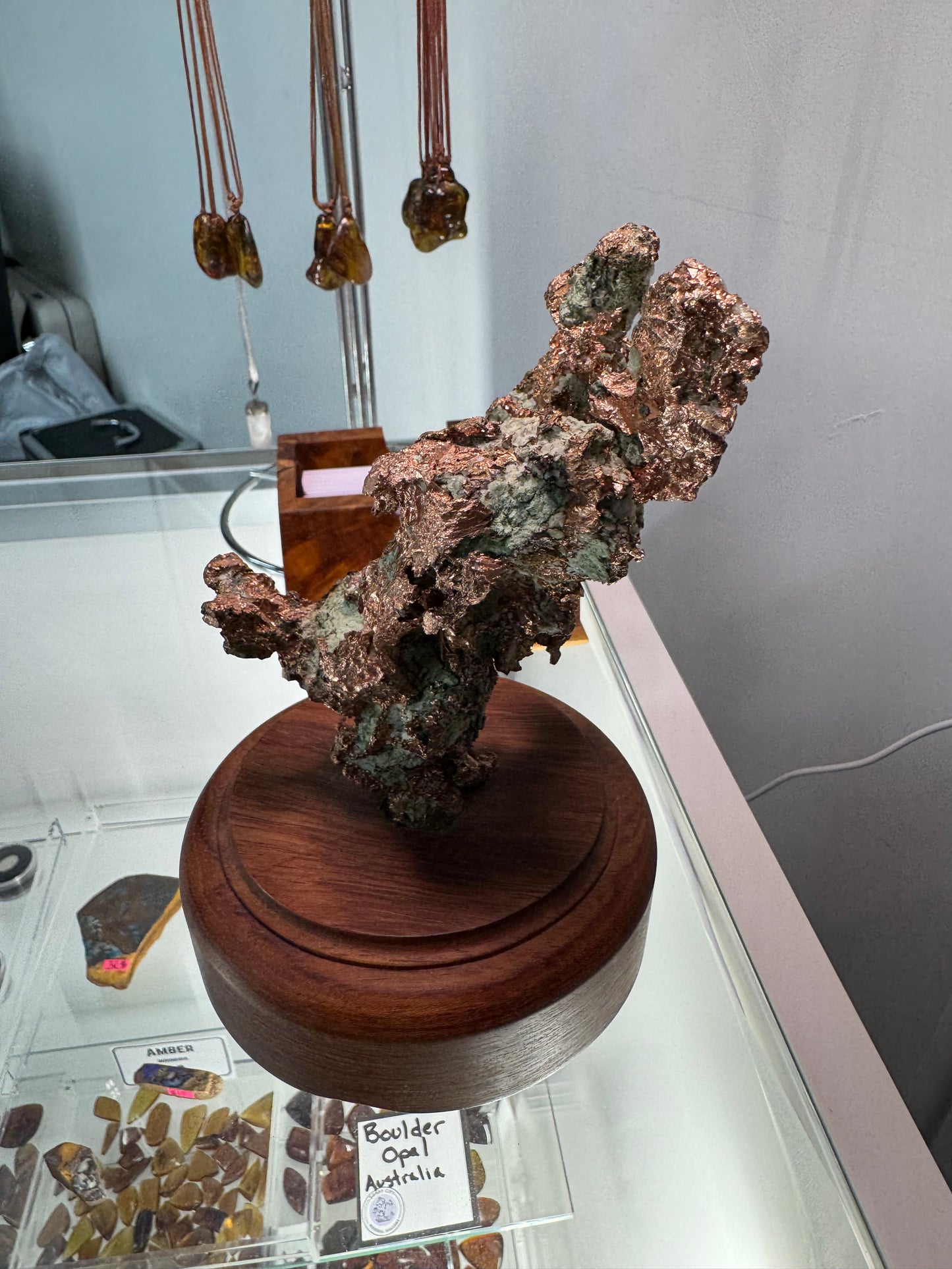 Native Copper on Rotating Stand, Michigan