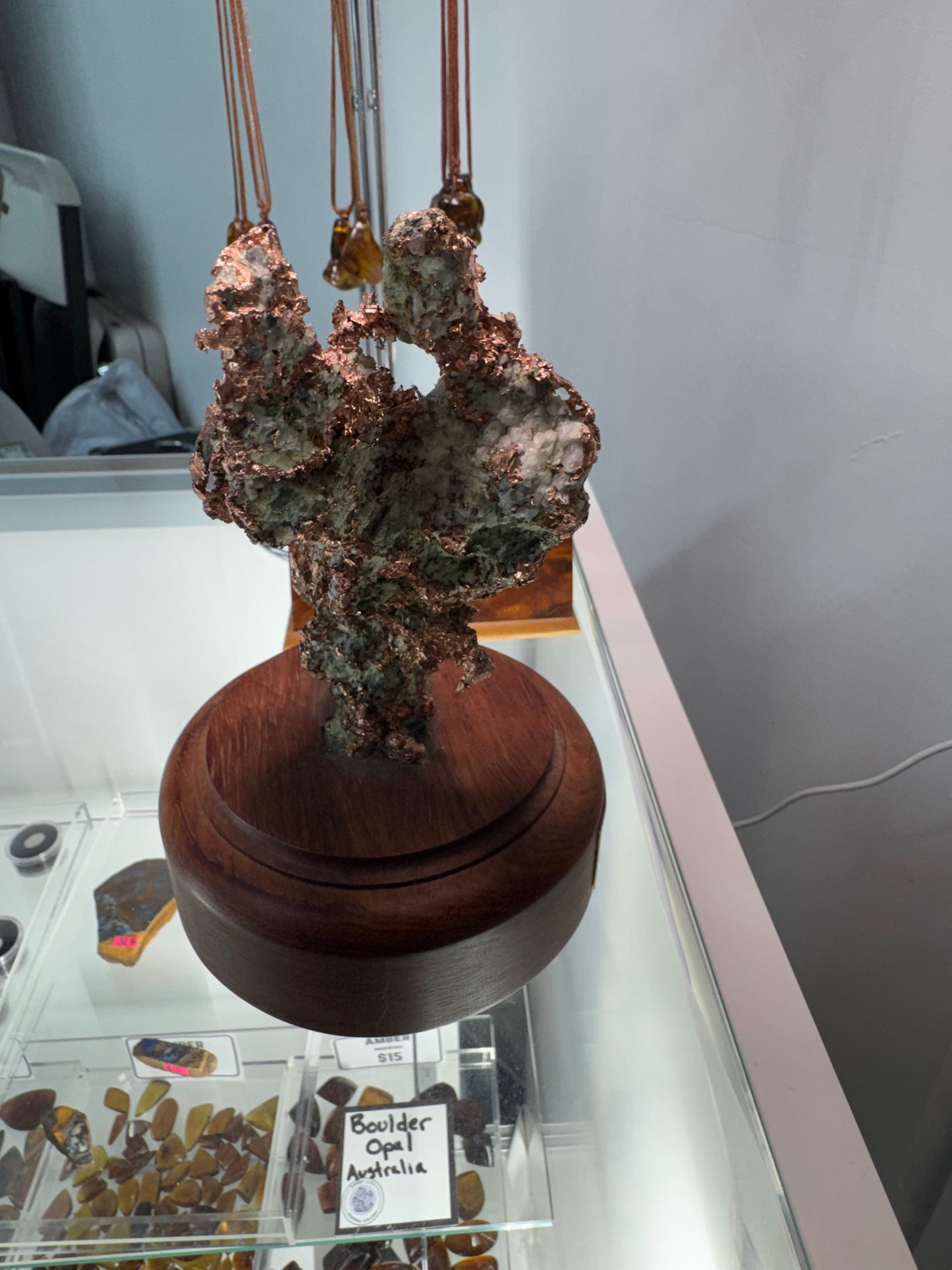 Native Copper on Rotating Stand, Michigan
