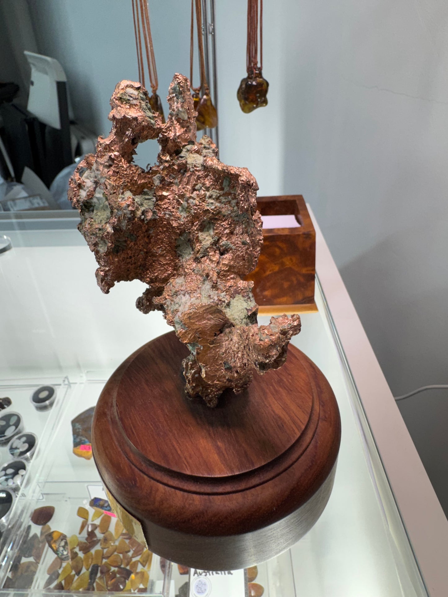 Native Copper on Rotating Stand, Michigan
