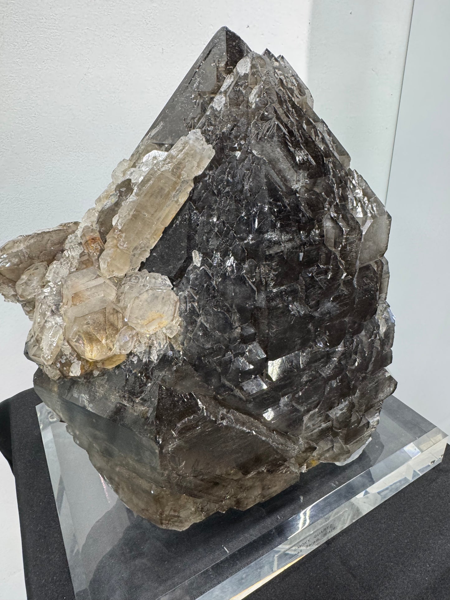 Smoky Quartz on Custom Base, Brazil