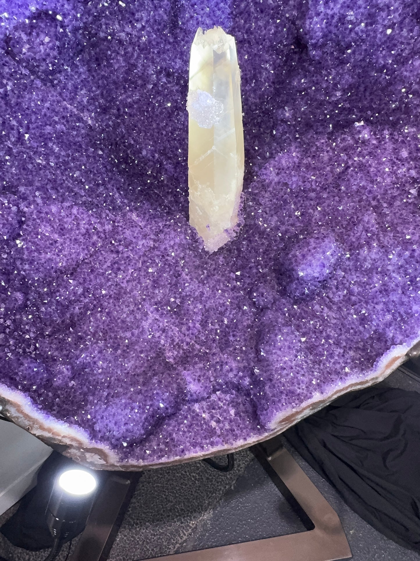 Deluxe Amethyst on Powder Coated Stand, Artigas, Uruguay