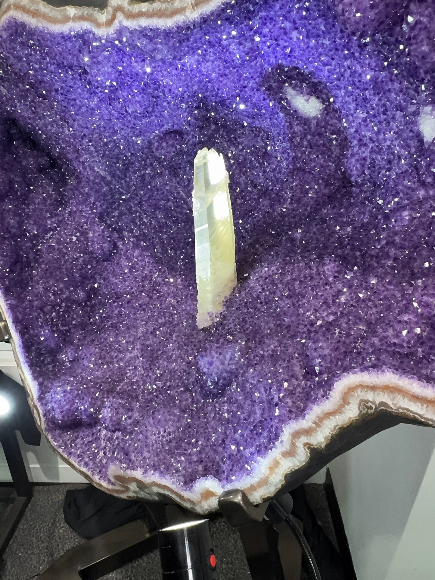 Deluxe Amethyst on Powder Coated Stand, Artigas, Uruguay