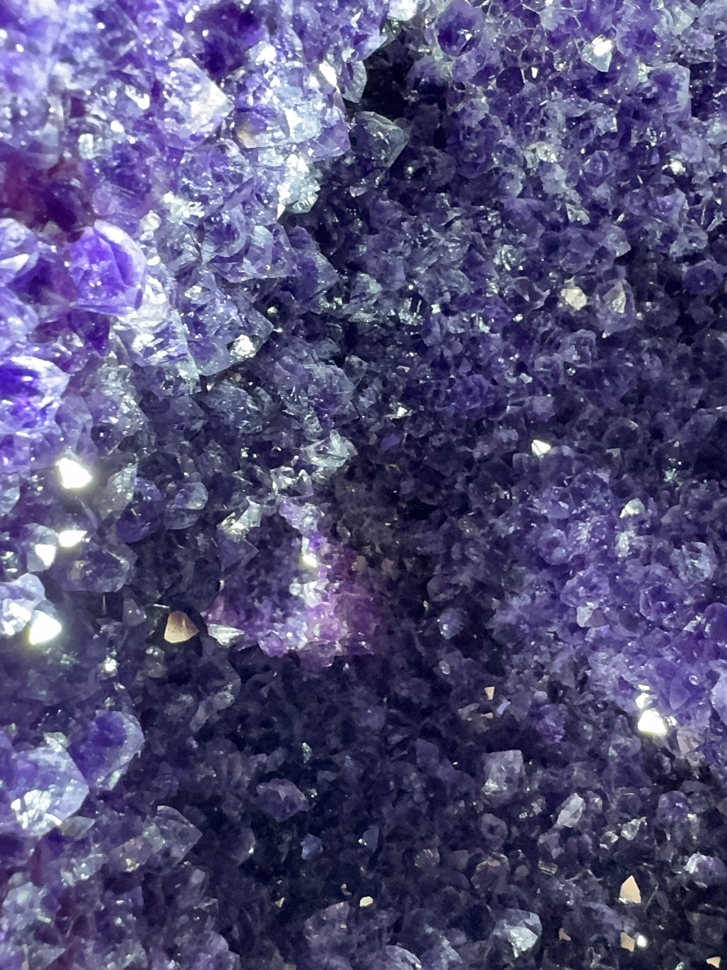 Sculptural Amethyst Single Pocket on Custom Base