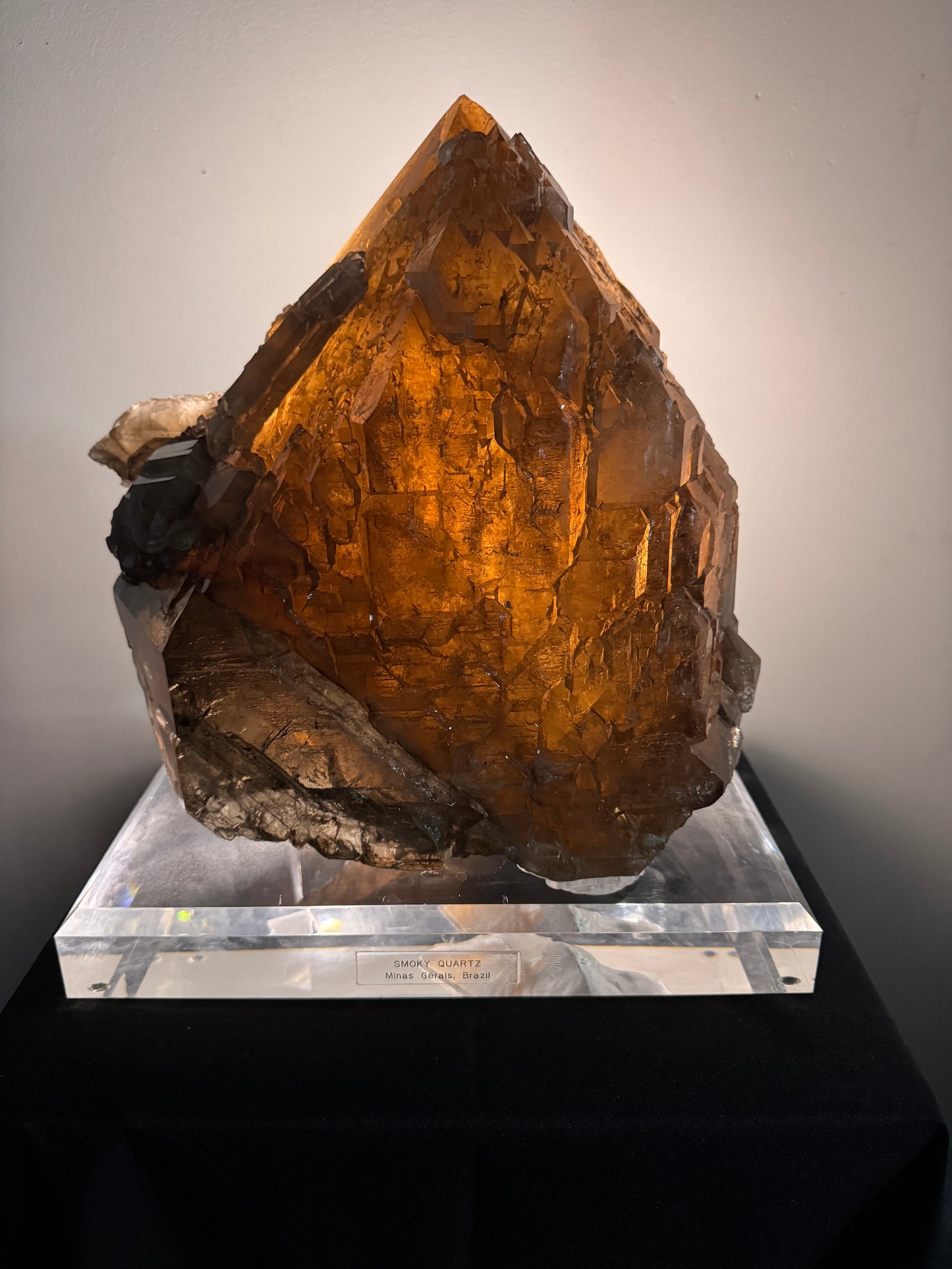 Smoky Quartz on Custom Base, Brazil