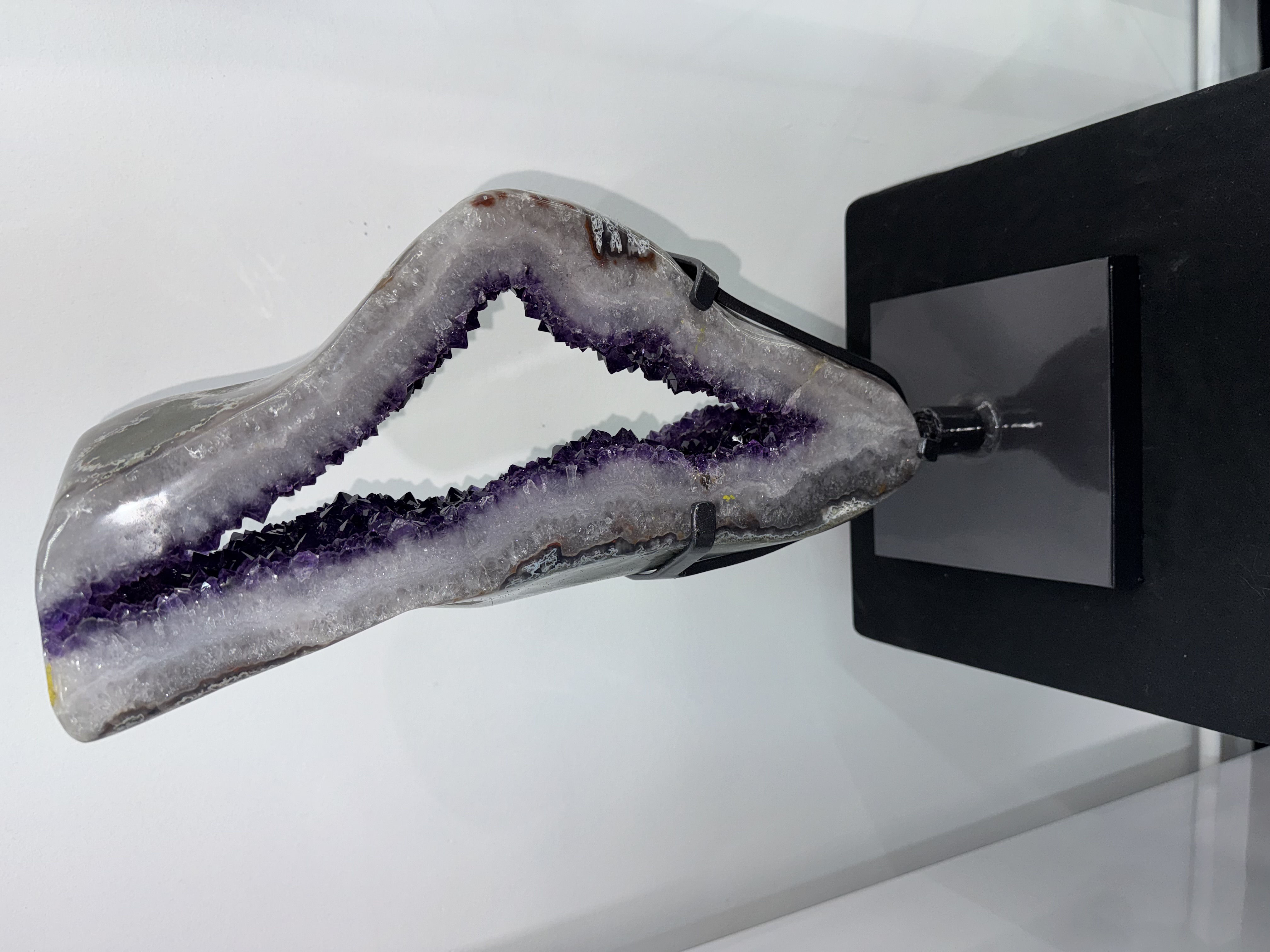 Amethyst Slice on Rotating Base, view 2