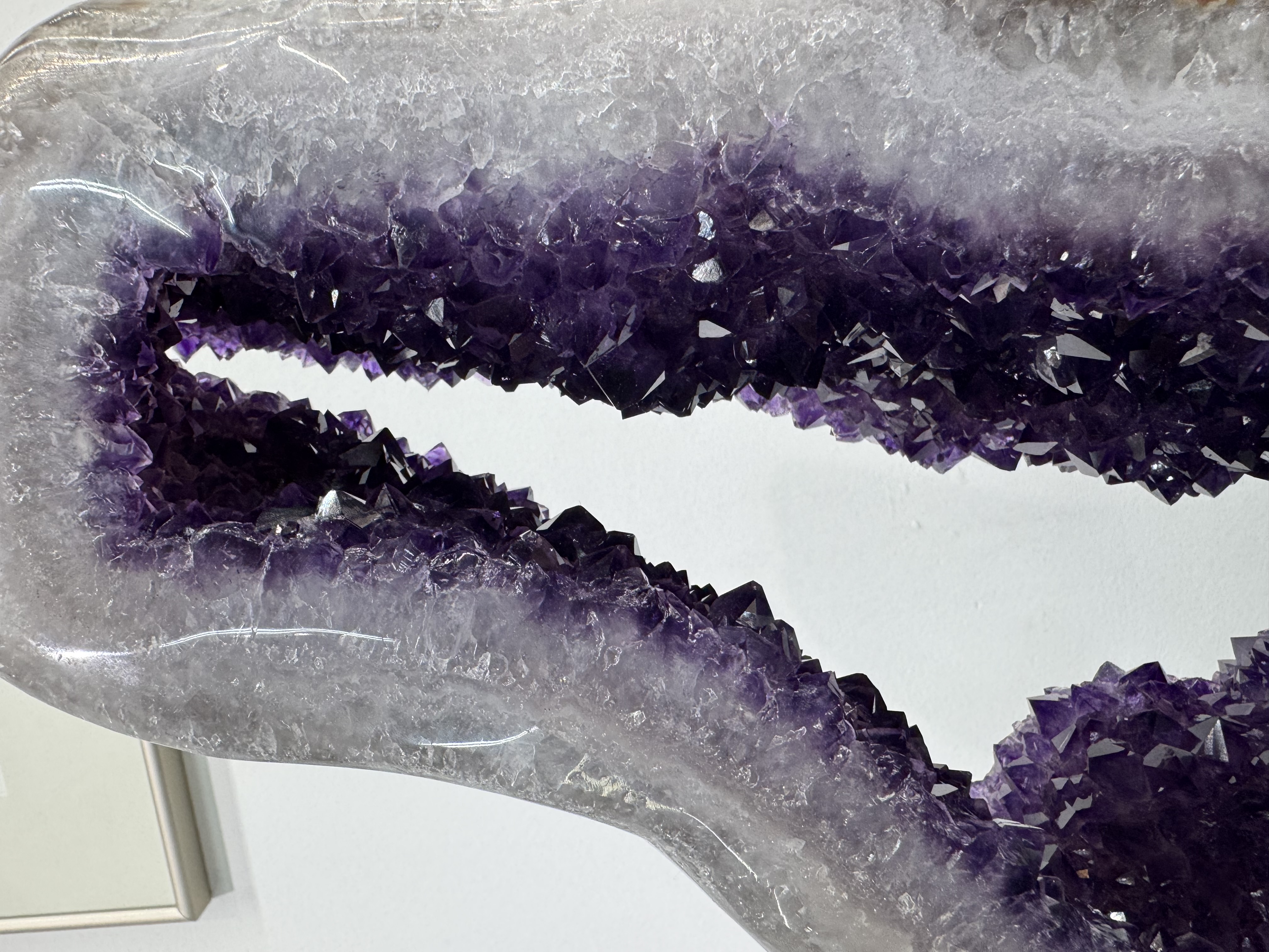 Amethyst Slice on Rotating Base, view 3