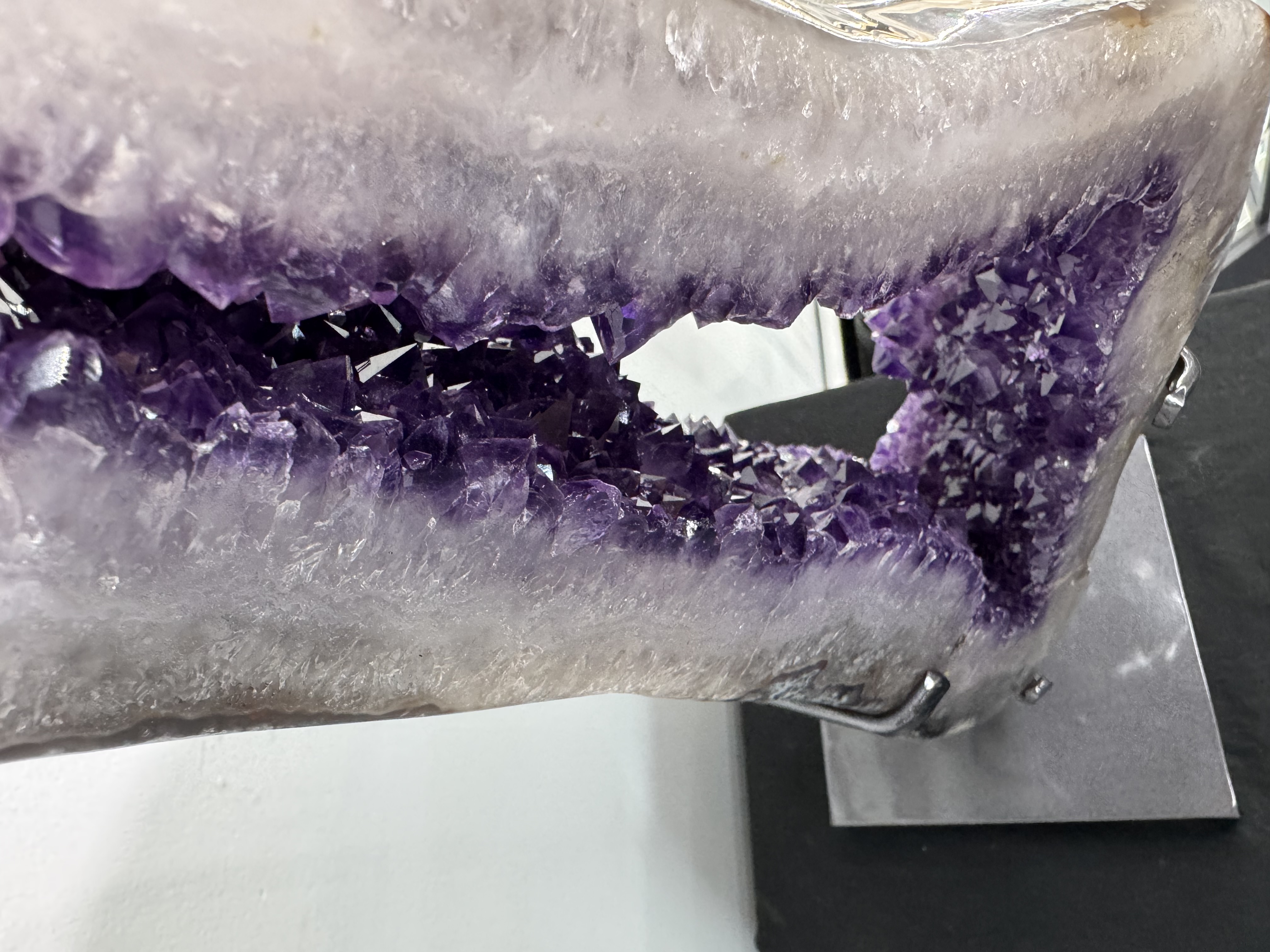 Amethyst Slice on Rotating Base, view 6