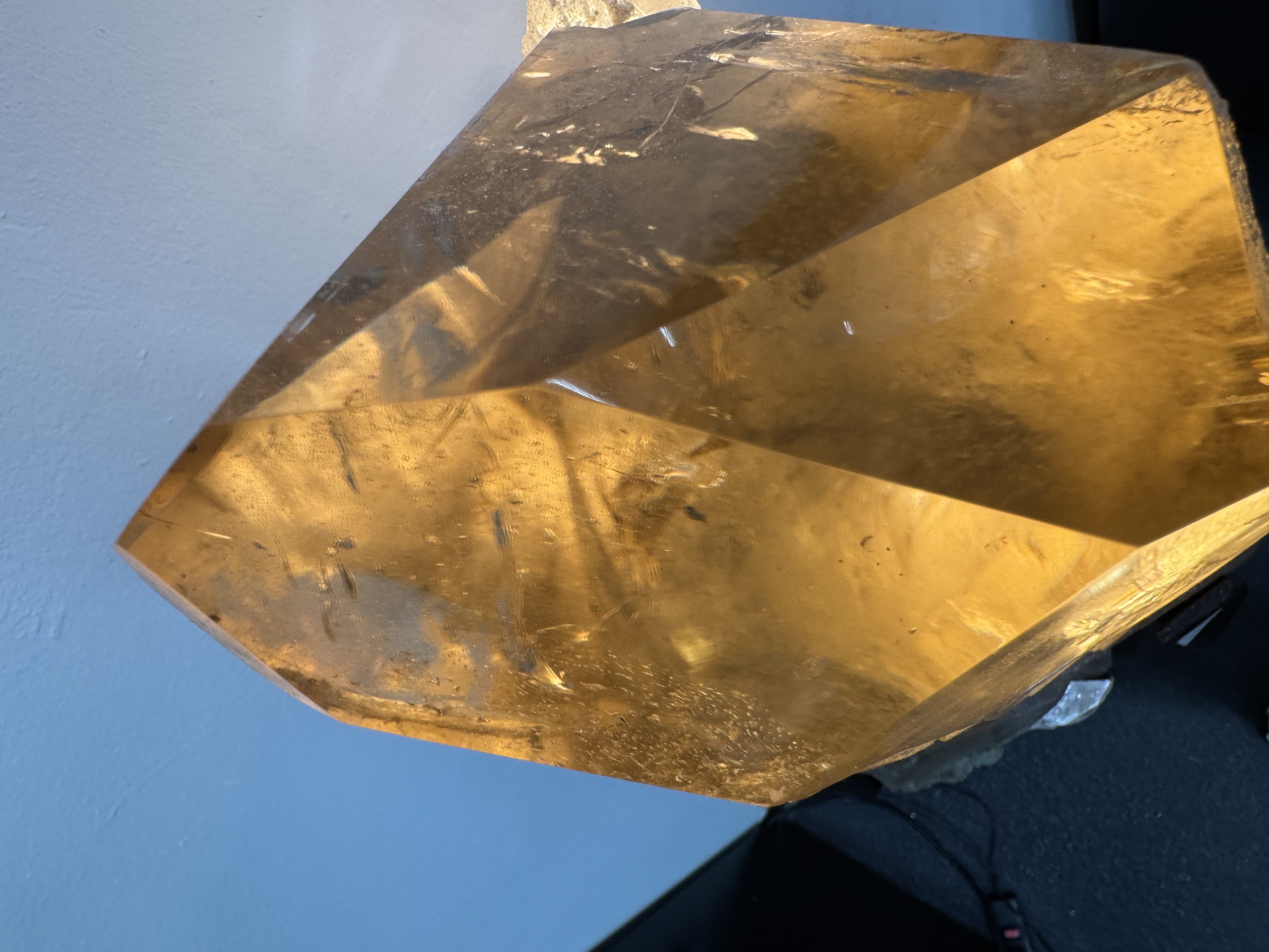 Citrine on Custom Stand, view 4