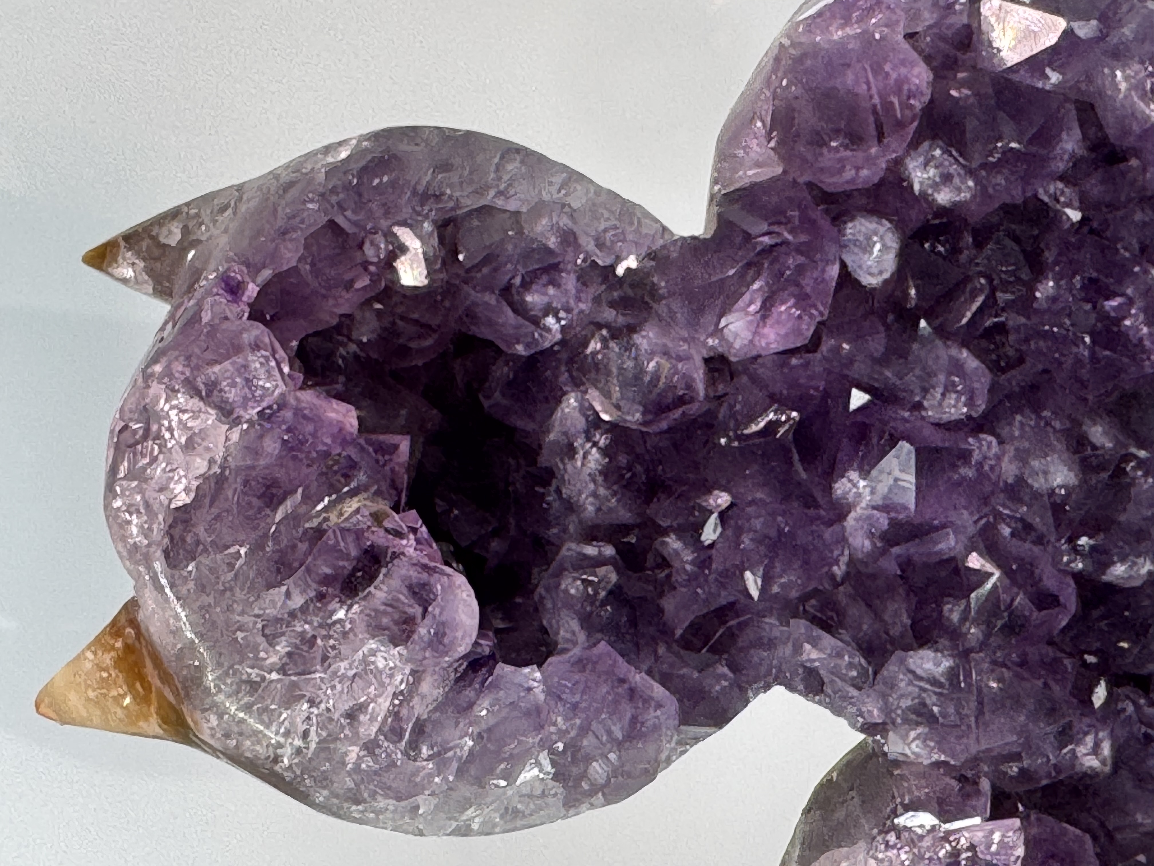 Agate Banded Amethyst Cat Sculpture, view 5